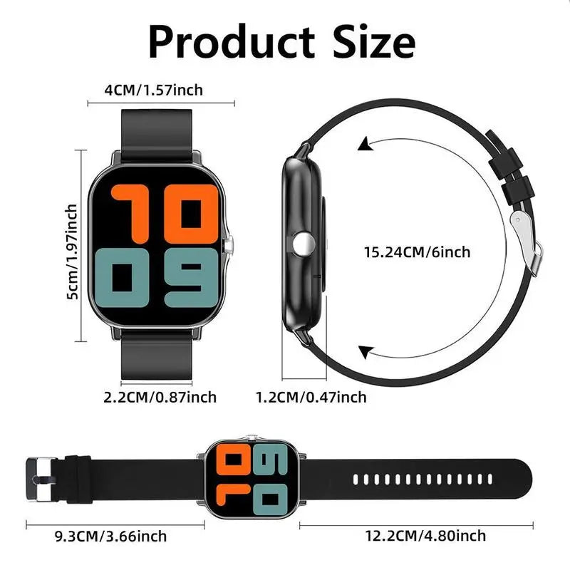 Discover the Erun 1.83-Inch HD Smartwatch: Your Ultimate Sporty Companion with Bluetooth Calling and Weather App, Perfectly Compatible with Android and iOS!