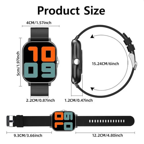 Discover the Erun 1.83-Inch HD Smartwatch: Your Ultimate Sporty Companion with Bluetooth Calling and Weather App, Perfectly Compatible with Android and iOS!