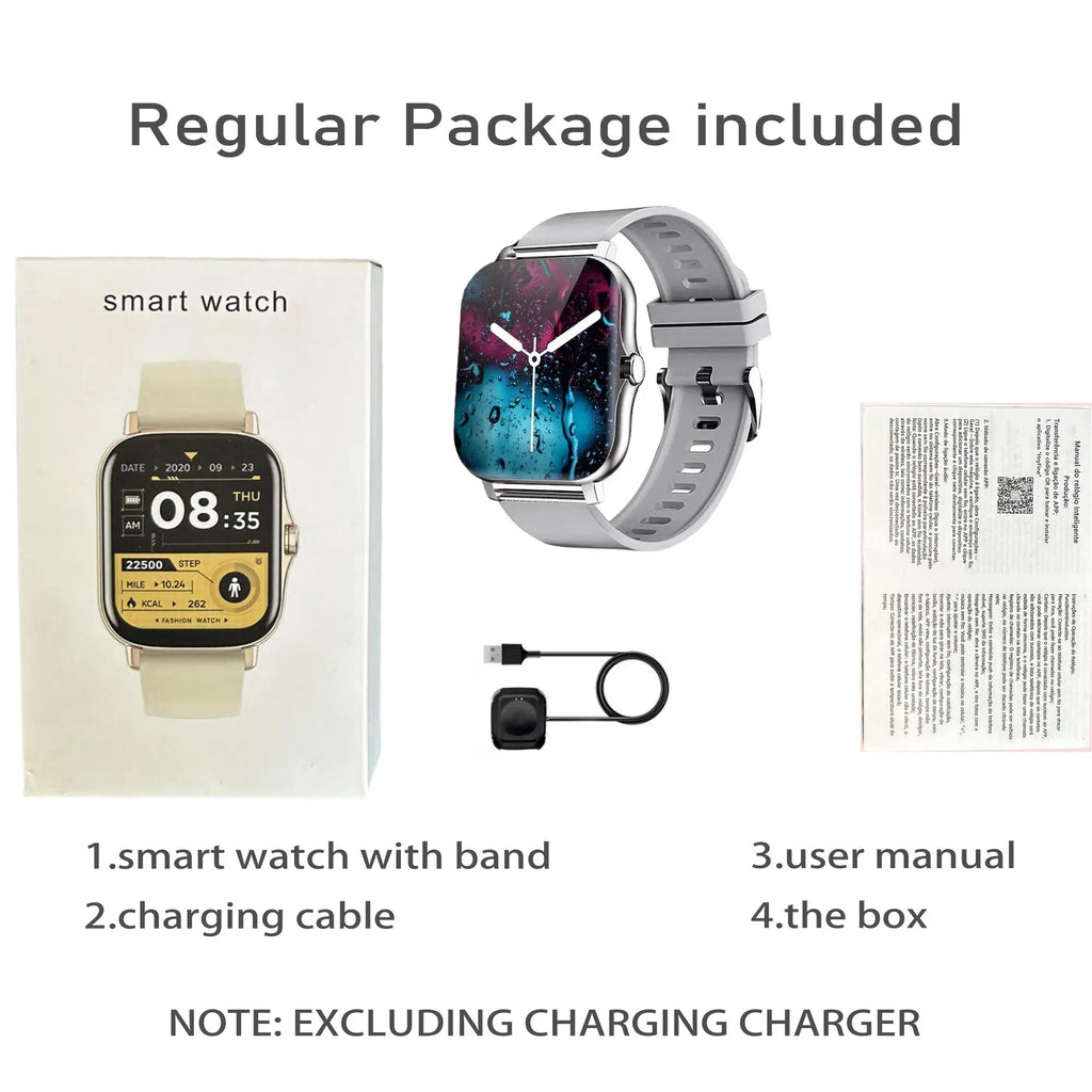 Discover the Erun 1.83-Inch HD Smartwatch: Your Ultimate Sporty Companion with Bluetooth Calling and Weather App, Perfectly Compatible with Android and iOS!