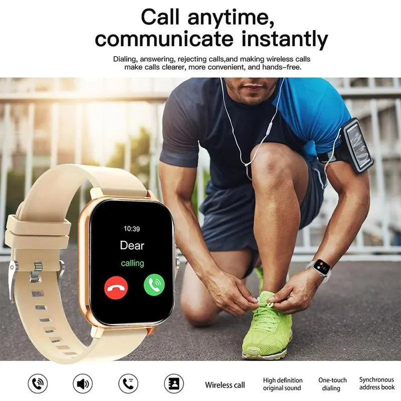 Discover the Erun 1.83-Inch HD Smartwatch: Your Ultimate Sporty Companion with Bluetooth Calling and Weather App, Perfectly Compatible with Android and iOS!