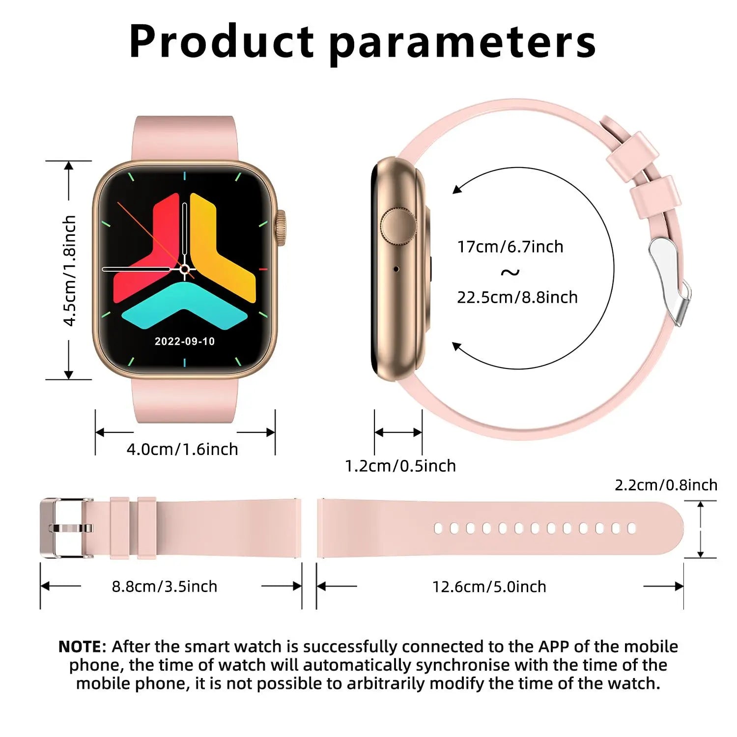 Revolutionary Fitness Tracker Smartwatch with Bluetooth Calling – Touchscreen Health Companion for iPhone and Android